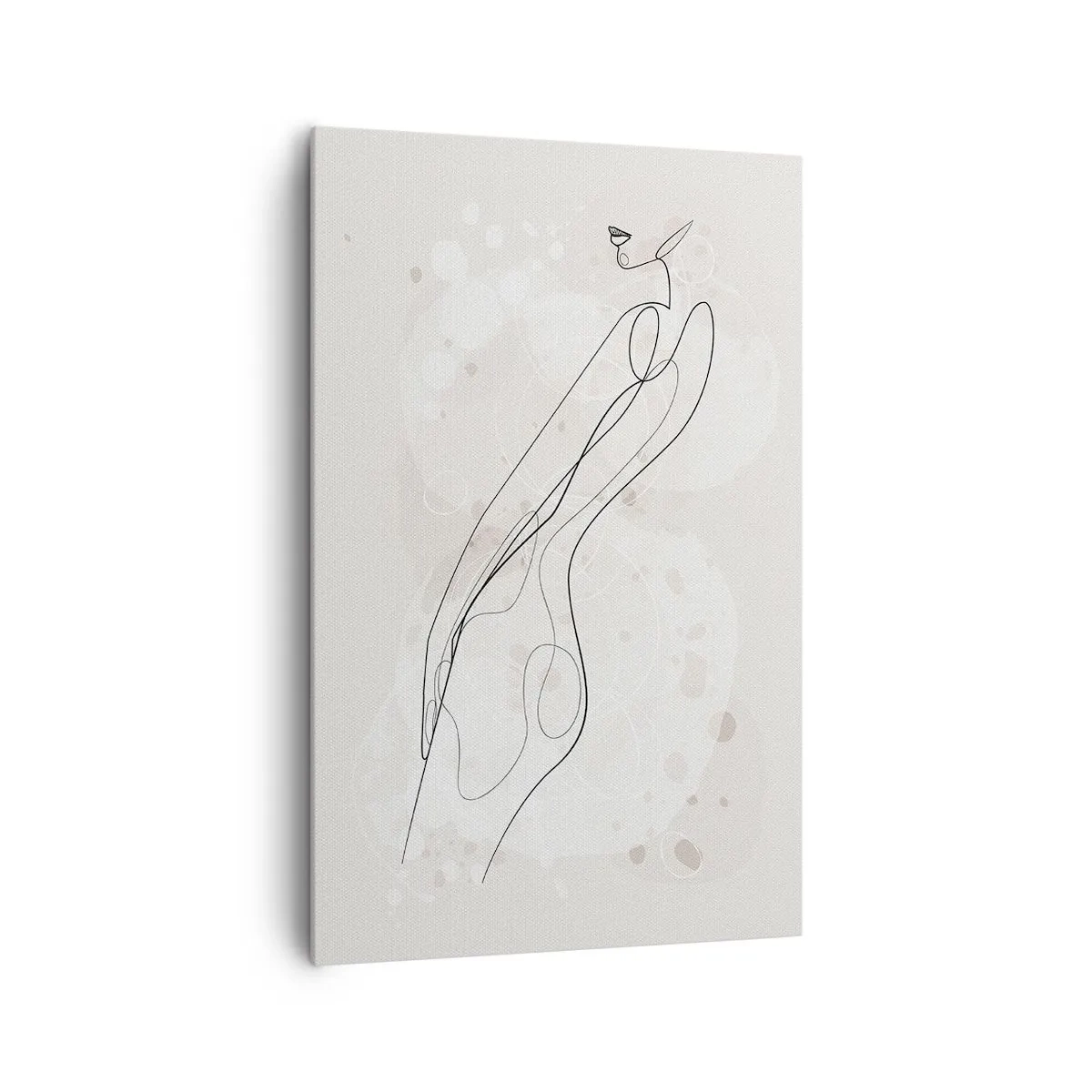 Schilderen op canvas - De blik dwaalt af - 80x120 cm