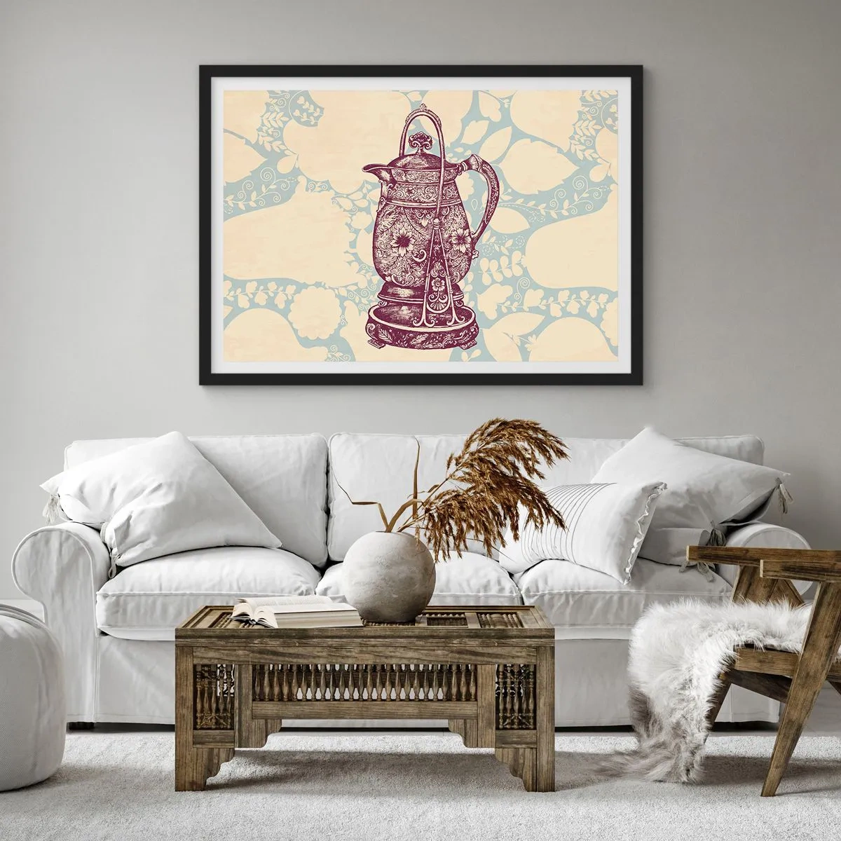 Poster in een zwarte lijst - De schoonheid van het dagelijks leven - 91x61 cm