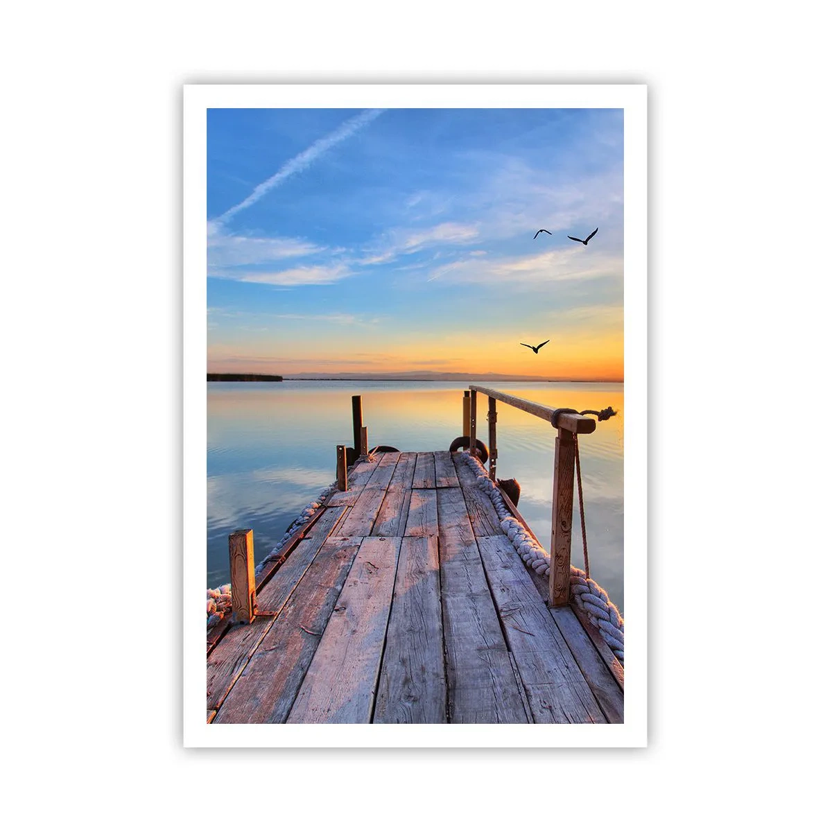 Poster - Loop recht naar de zon - 70x100 cm