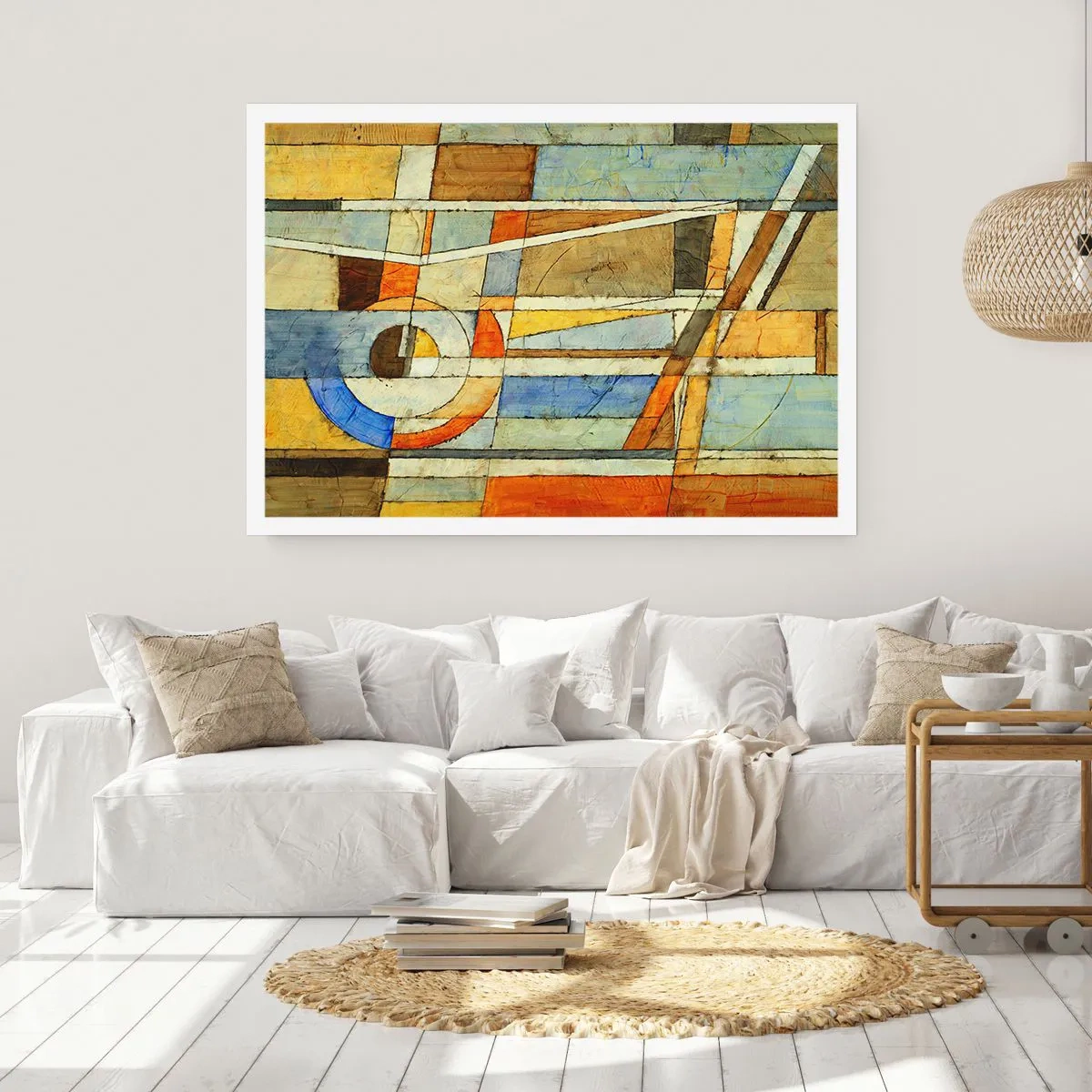 Poster - Kubisme op de bouwplaats - 91x61 cm