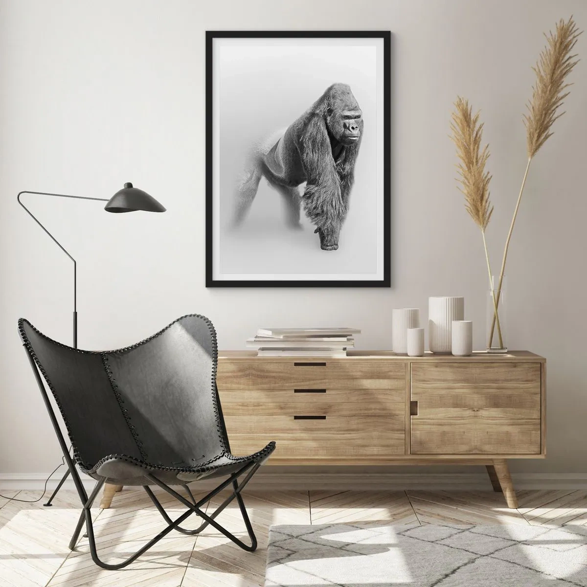 Poster in een zwarte lijst - Vertrouwen in zijn kracht - 40x50 cm
