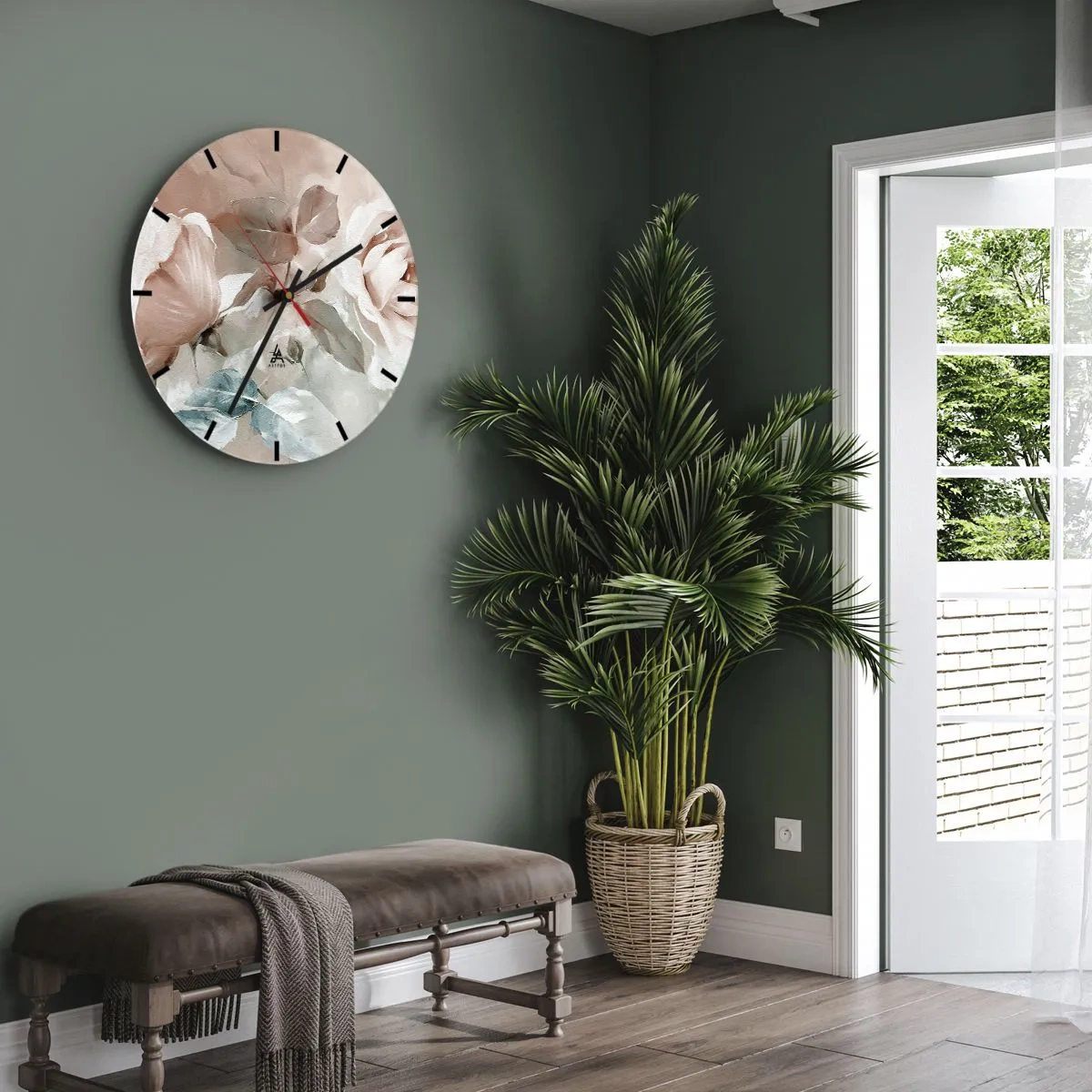 Wandklok - Klok - De geest van de romantiek - 40x40 cm