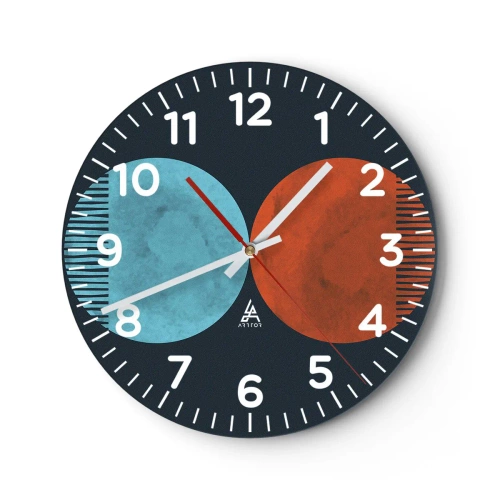 Wandklok - Klok - Alleen geometrie? - 40x40 cm