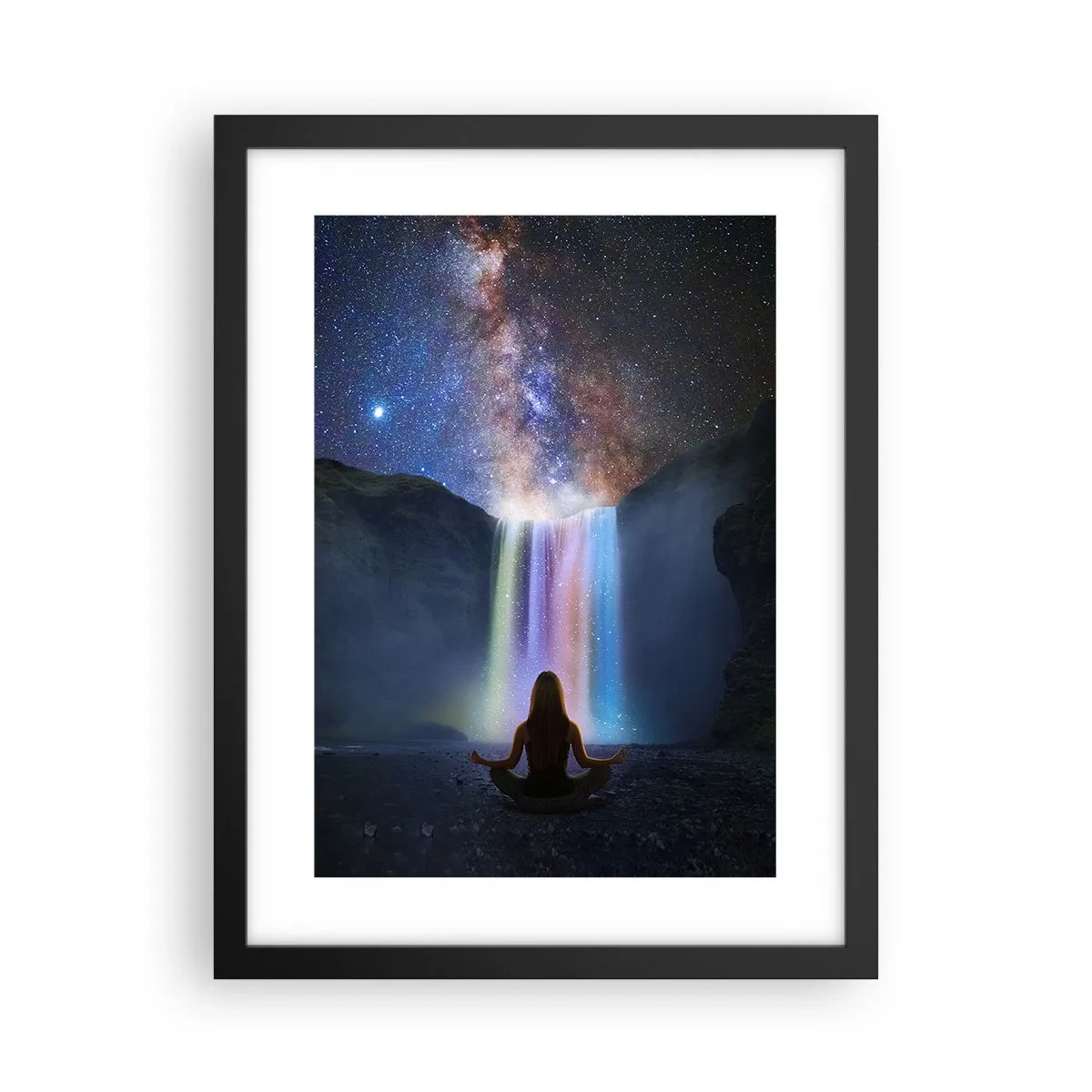 Poster in een zwarte lijst - Absolute harmonie - 30x40 cm