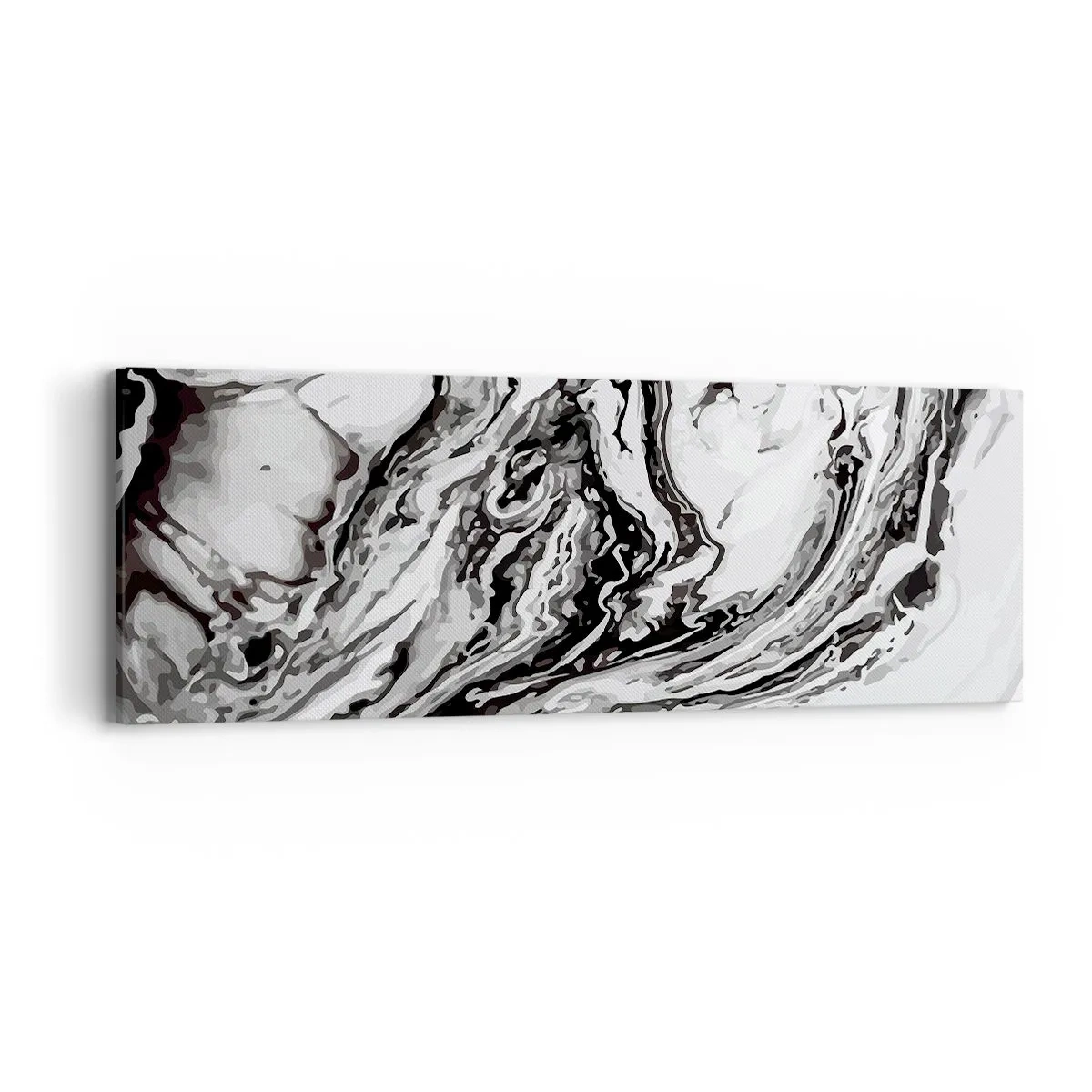 Schilderen op canvas - In het begin was er chaos - 90x30 cm