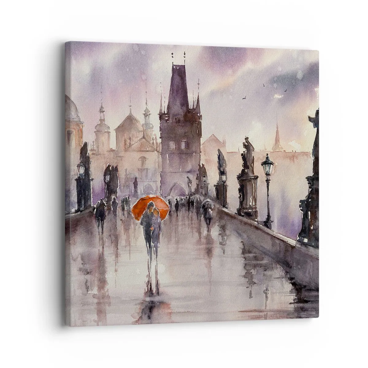 Schilderen op canvas - Mensen veranderen niet - 30x30 cm