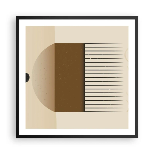 Poster in een zwarte lijst - verschillende staten - 60x60 cm