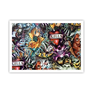 Poster - De droom van de tatoeëerder - 100x70 cm