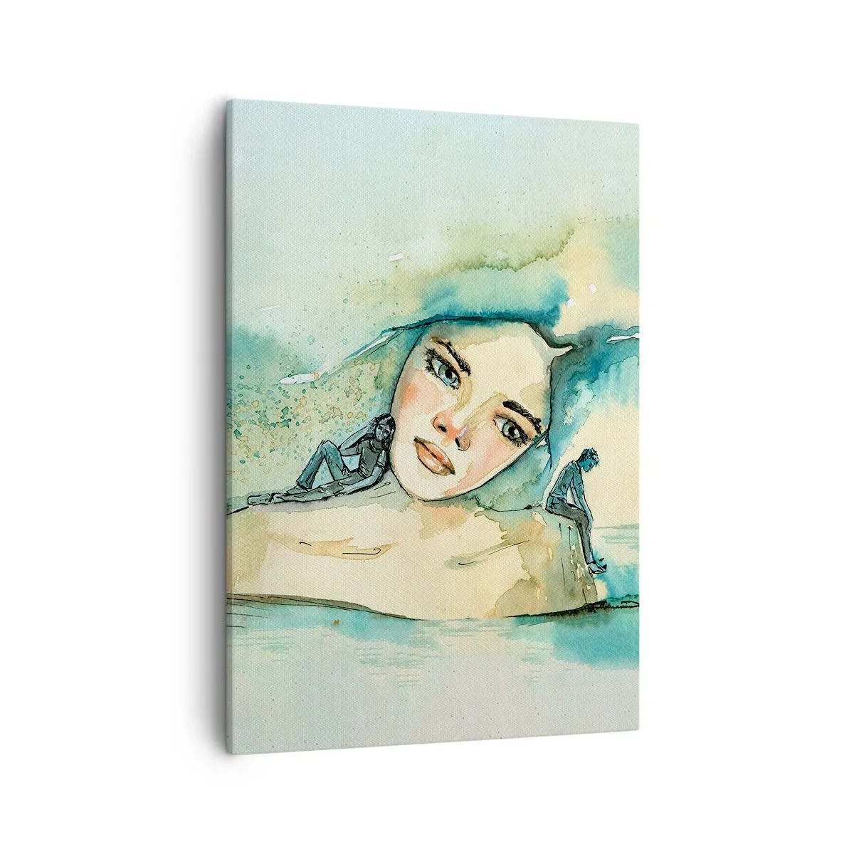 Schilderen op canvas - Ben ik blauw? - 50x70 cm
