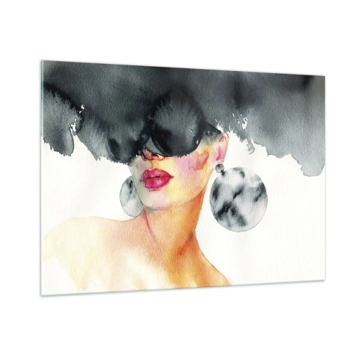 Schilderen op glas - Het geheim van elegantie - 100x70 cm