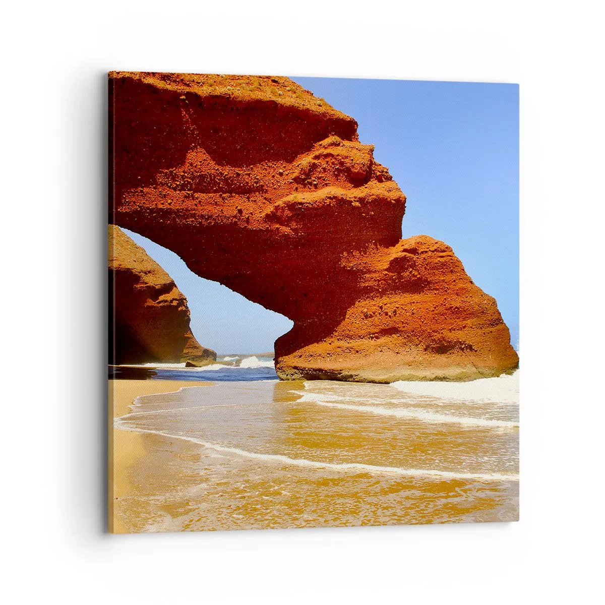 Schilderen op canvas - Water en wind  al duizen jaren - 70x70 cm