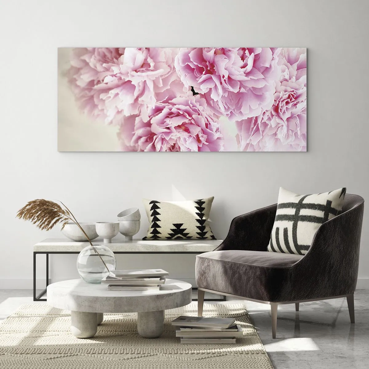 Schilderen op glas - In roze glamour - 120x50 cm