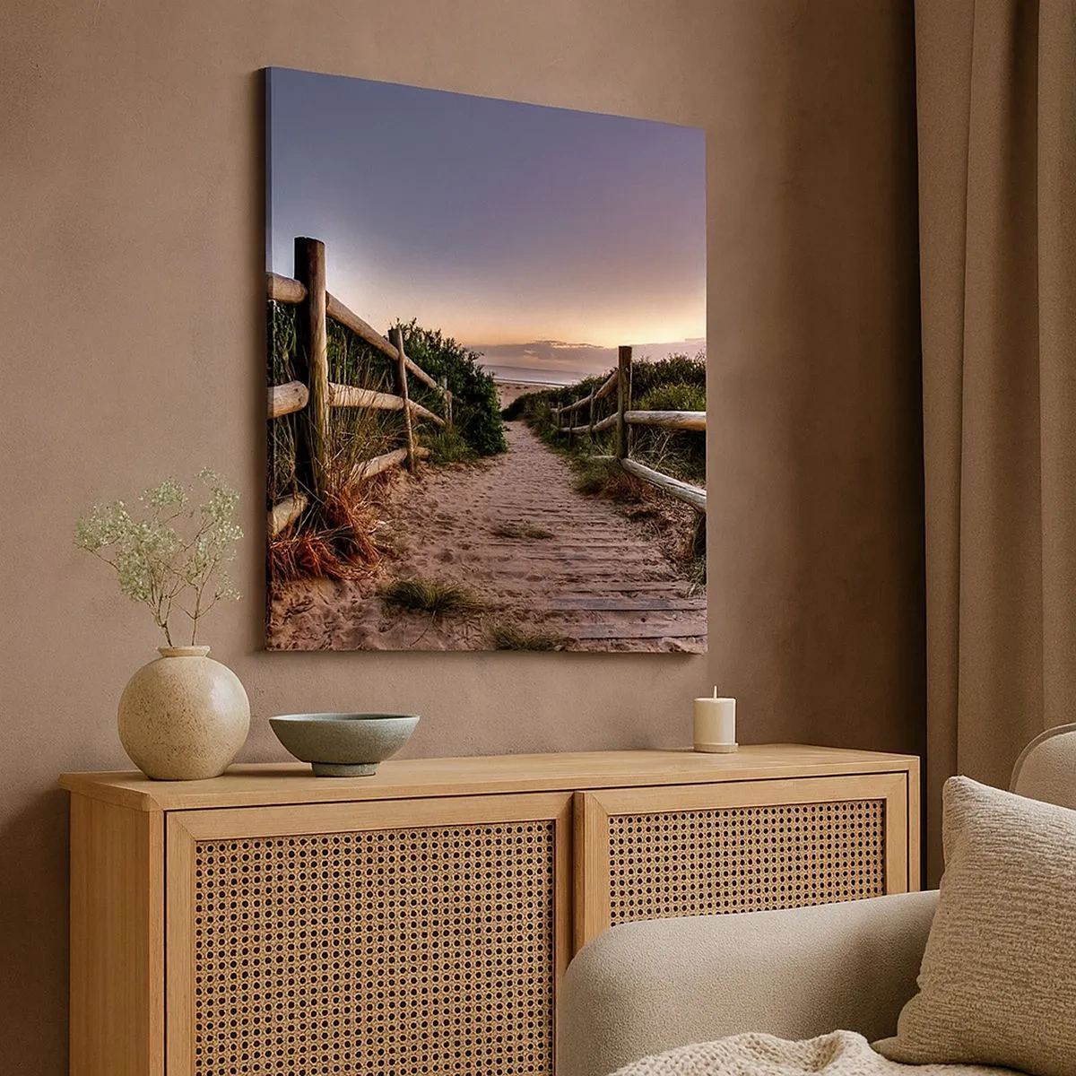 Schilderen op canvas - Het doel is al zichtbaar - 30x30 cm