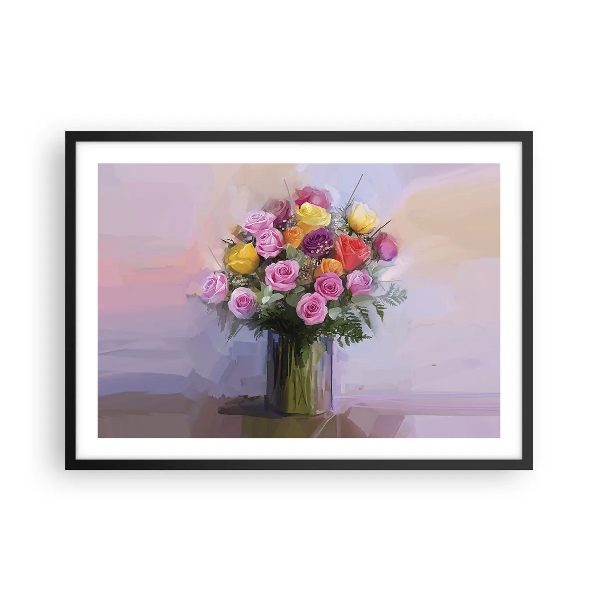 Poster in een zwarte lijst - Ingehouden schoonheid - 70x50 cm