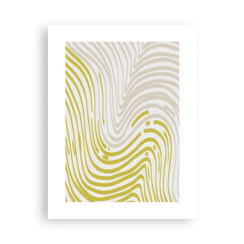 Poster - Een compositie met een zachte buiging - 30x40 cm