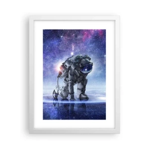 Poster in een witte lijst - De sterrenhemel boven mij - 30x40 cm