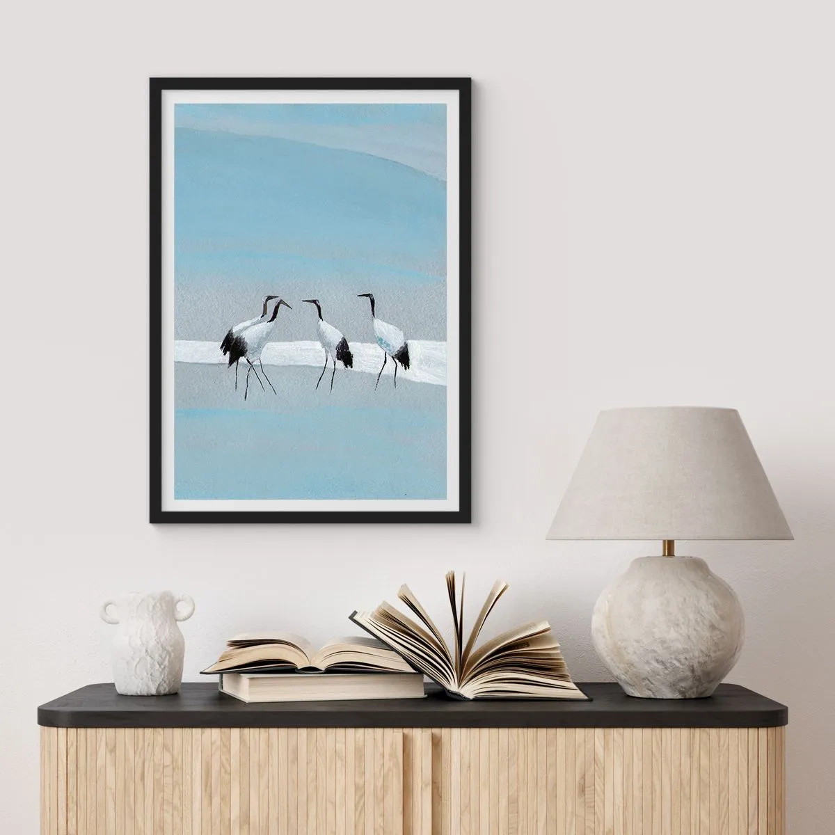 Poster in een zwarte lijst - Na een warme dag - 61x91 cm