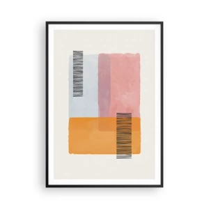 Poster in een zwarte lijst - Van hoek tot hoek - 70x100 cm