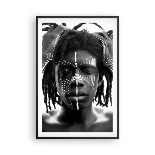 Poster in een zwarte lijst - Waar ben je? - 61x91 cm