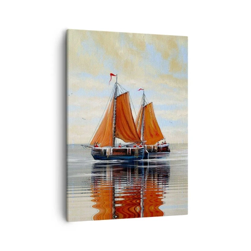 Schilderen op canvas - Hé, zeil, matroos... - 50x70 cm