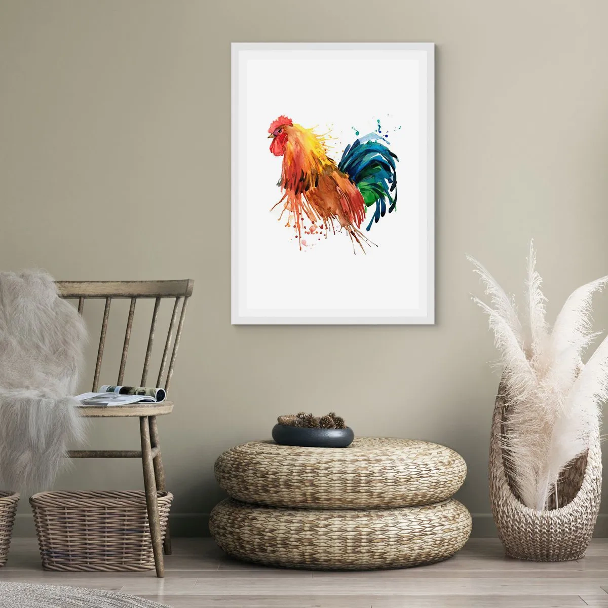 Poster in een witte lijst - Koninklijk gewaad, koninklijke trots - 70x100 cm