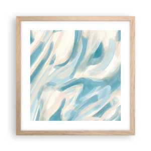 Een poster in een licht eiken lijst - Lente briesjes - 40x40 cm