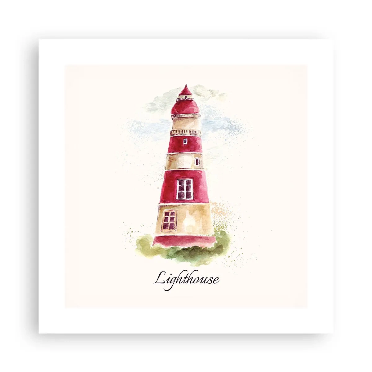 Poster - Er is altijd goed weer in de buurt - 40x40 cm