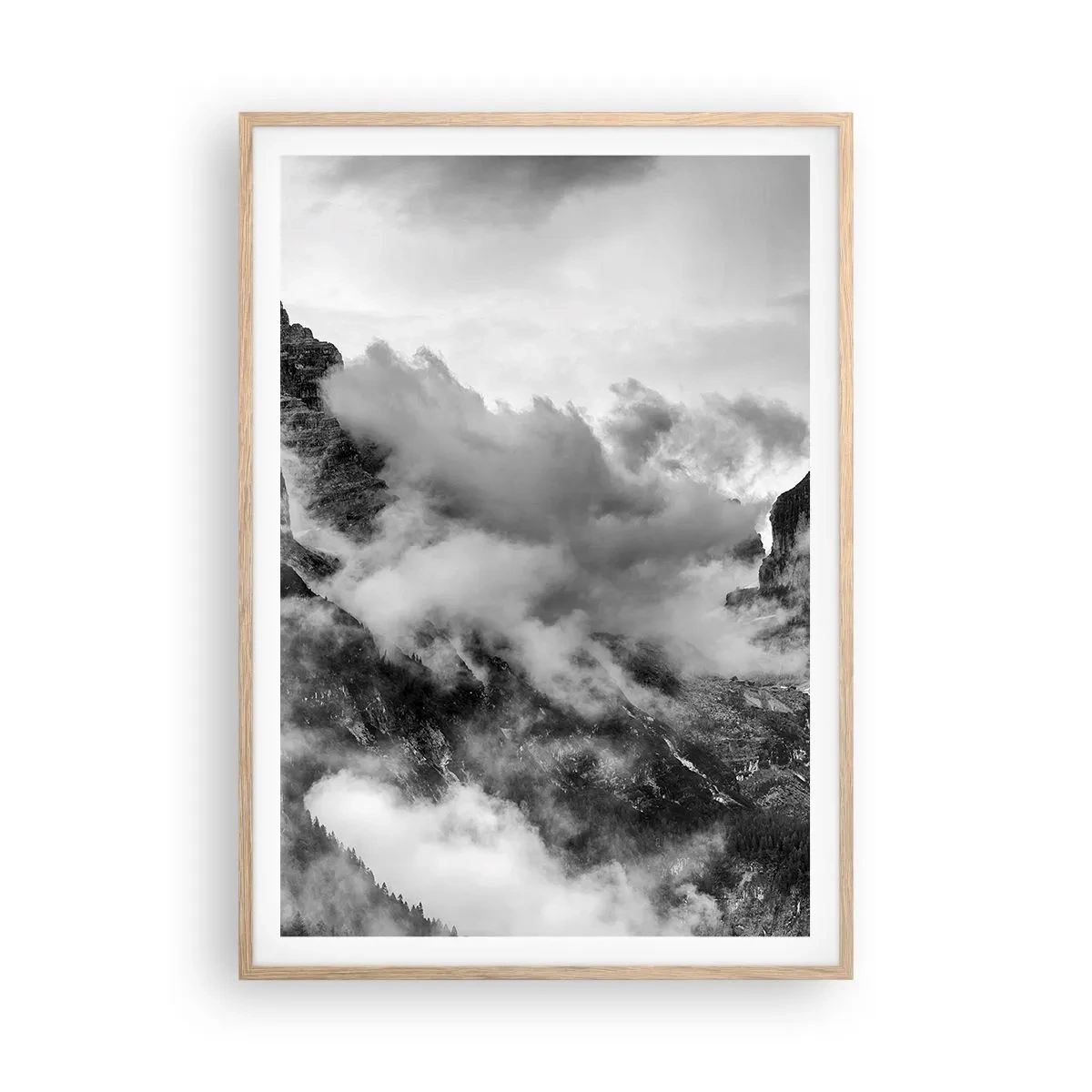 Een poster in een licht eiken lijst - Mooi en wreed - 70x100 cm