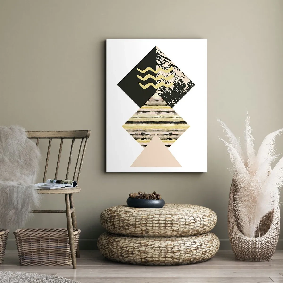 Schilderen op canvas - Er is niet zo eenvoudig - 65x120 cm