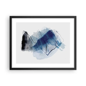 Poster in een zwarte lijst - Ijsberg - 50x40 cm