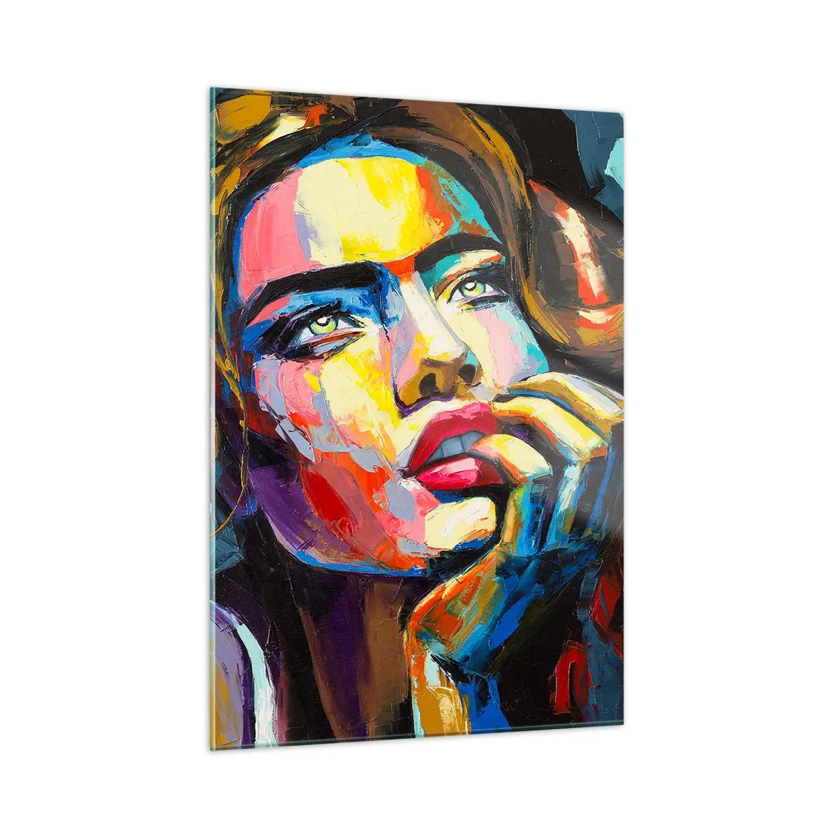 Schilderen op glas - Dromen vliegen in de lucht als vogels - 50x70 cm