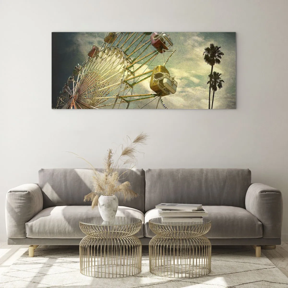 Schilderen op glas - Het zal zo zijn, het zal leuk zijn..., - 120x50 cm