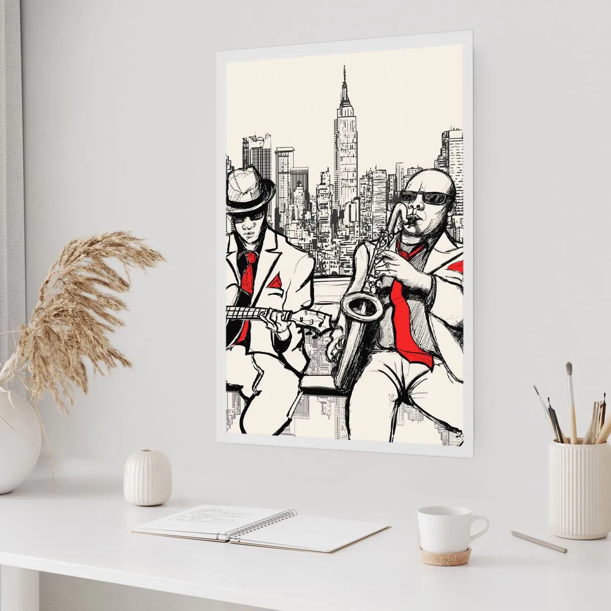 Poster - Improvisatie van New York - 40x50 cm