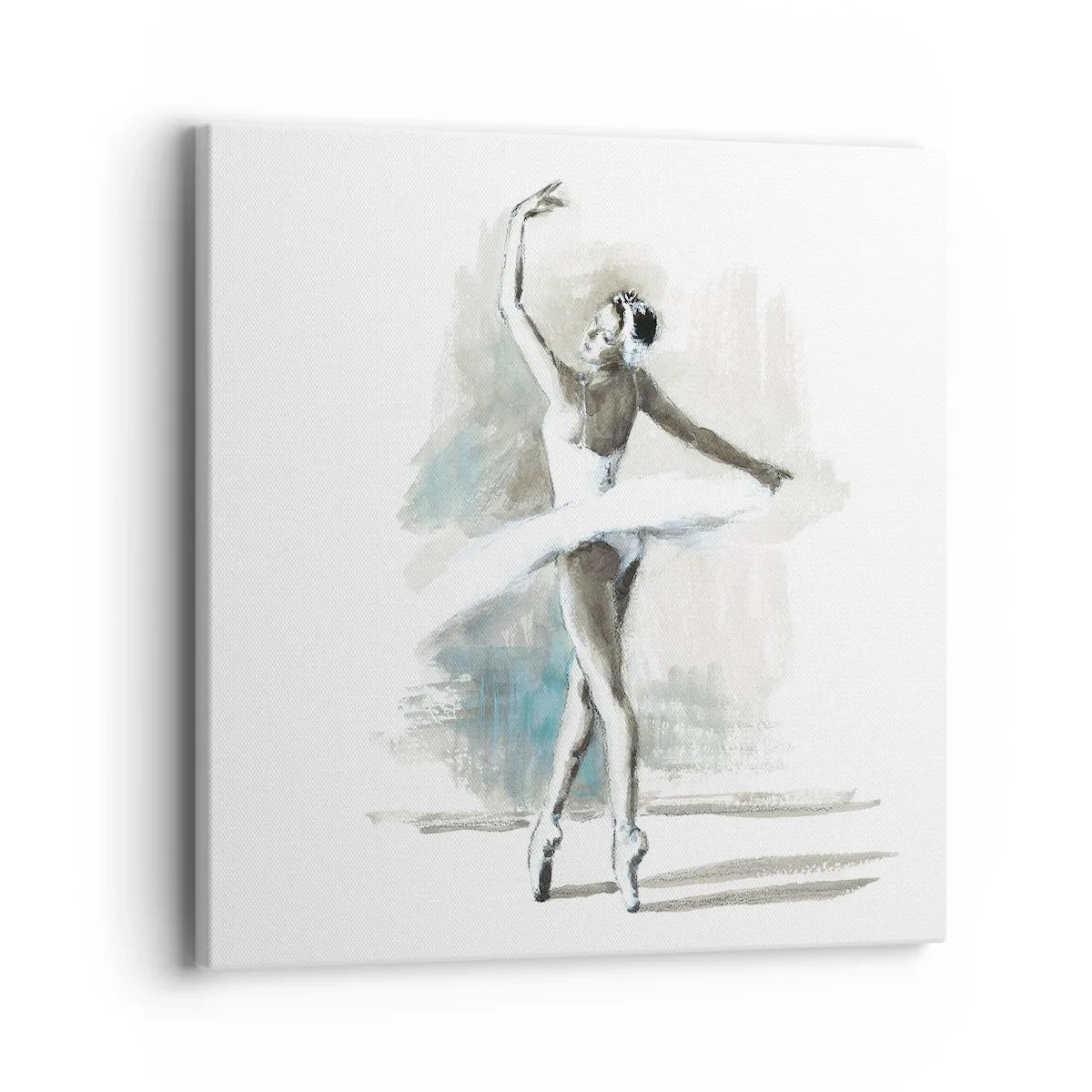 Schilderen op canvas - Betoverd in een zwaan - 40x40 cm