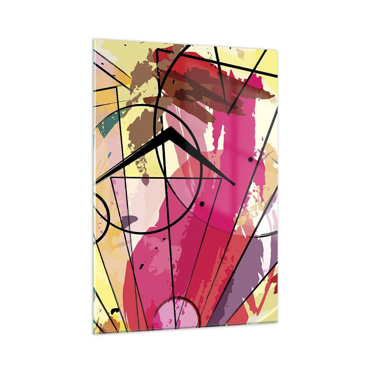 Schilderen op glas - Explosie - 50x70 cm