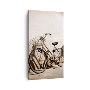 Schilderen op canvas - De onvergetelijke charme uit het verleden - 45x80 cm