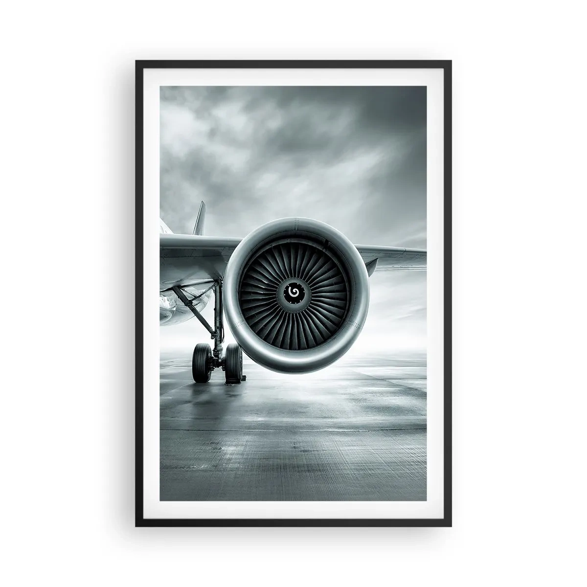 Poster in een zwarte lijst - Er is kracht! - 61x91 cm