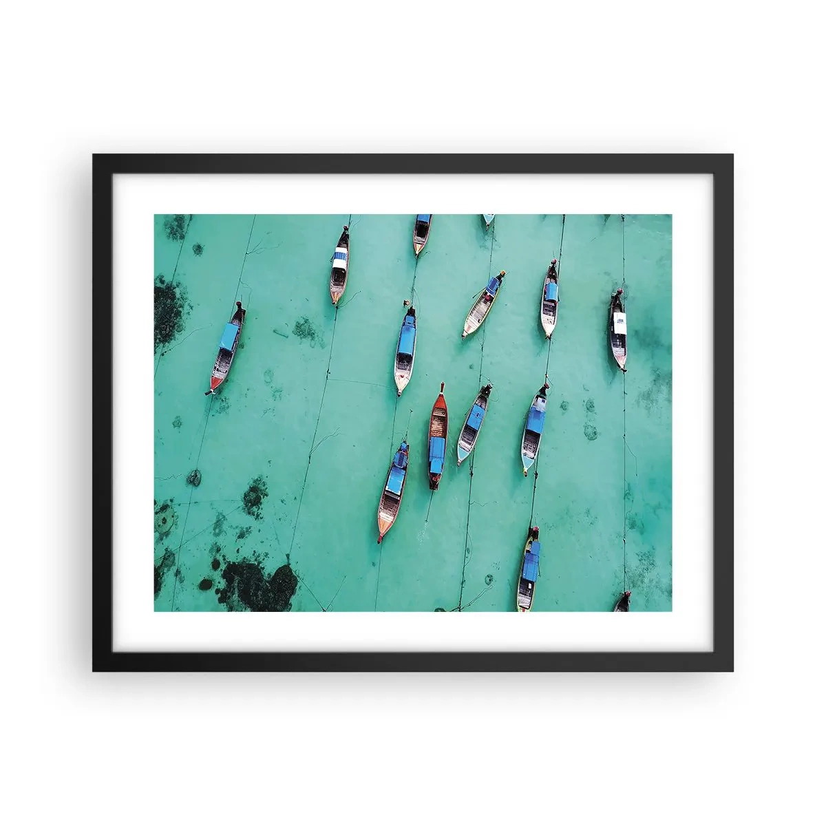 Poster in een zwarte lijst - In blijde verwachting - 50x40 cm