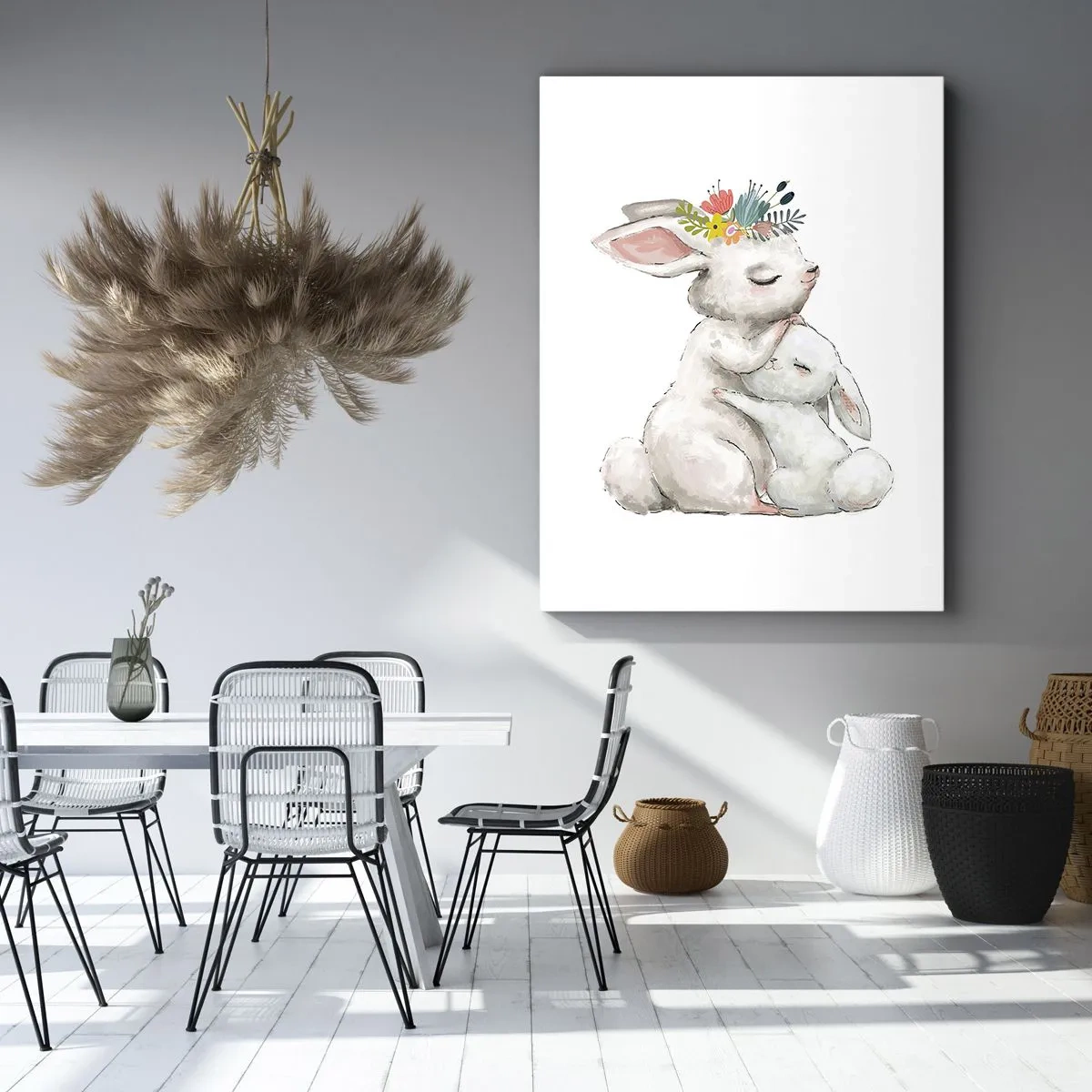 Schilderen op canvas - Het is het beste met mama - 50x70 cm