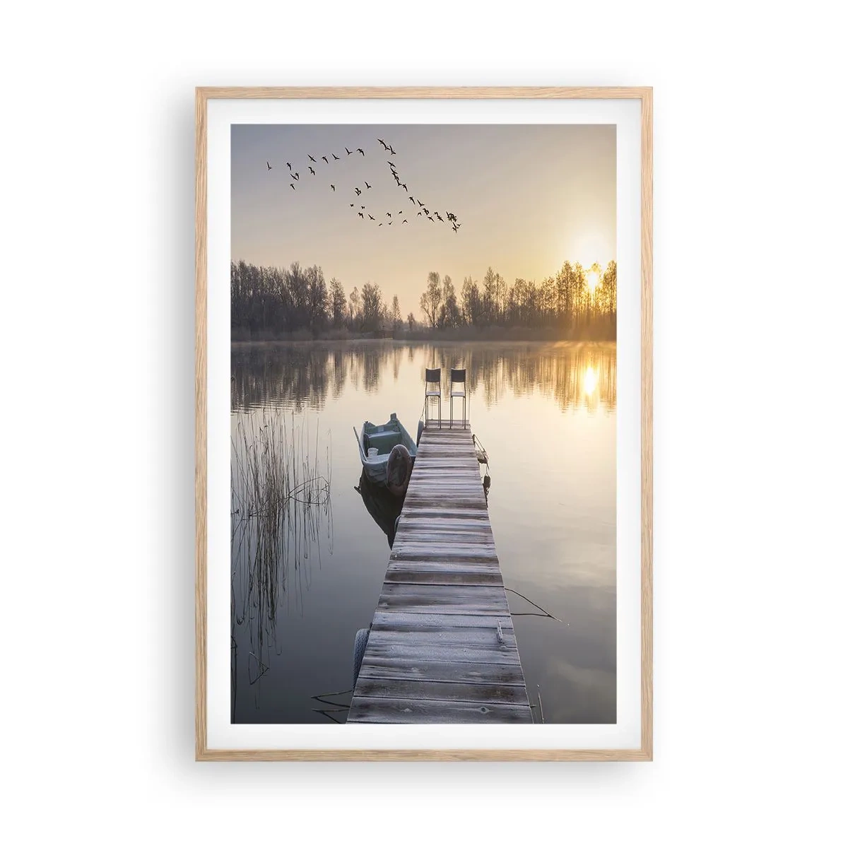 Een poster in een licht eiken lijst - Ik ben zo terug - 61x91 cm