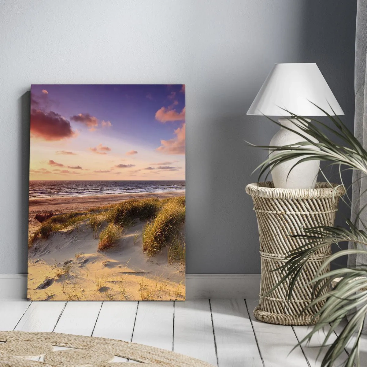 Schilderen op canvas - De lucht ruikt al in de zomer - 45x80 cm