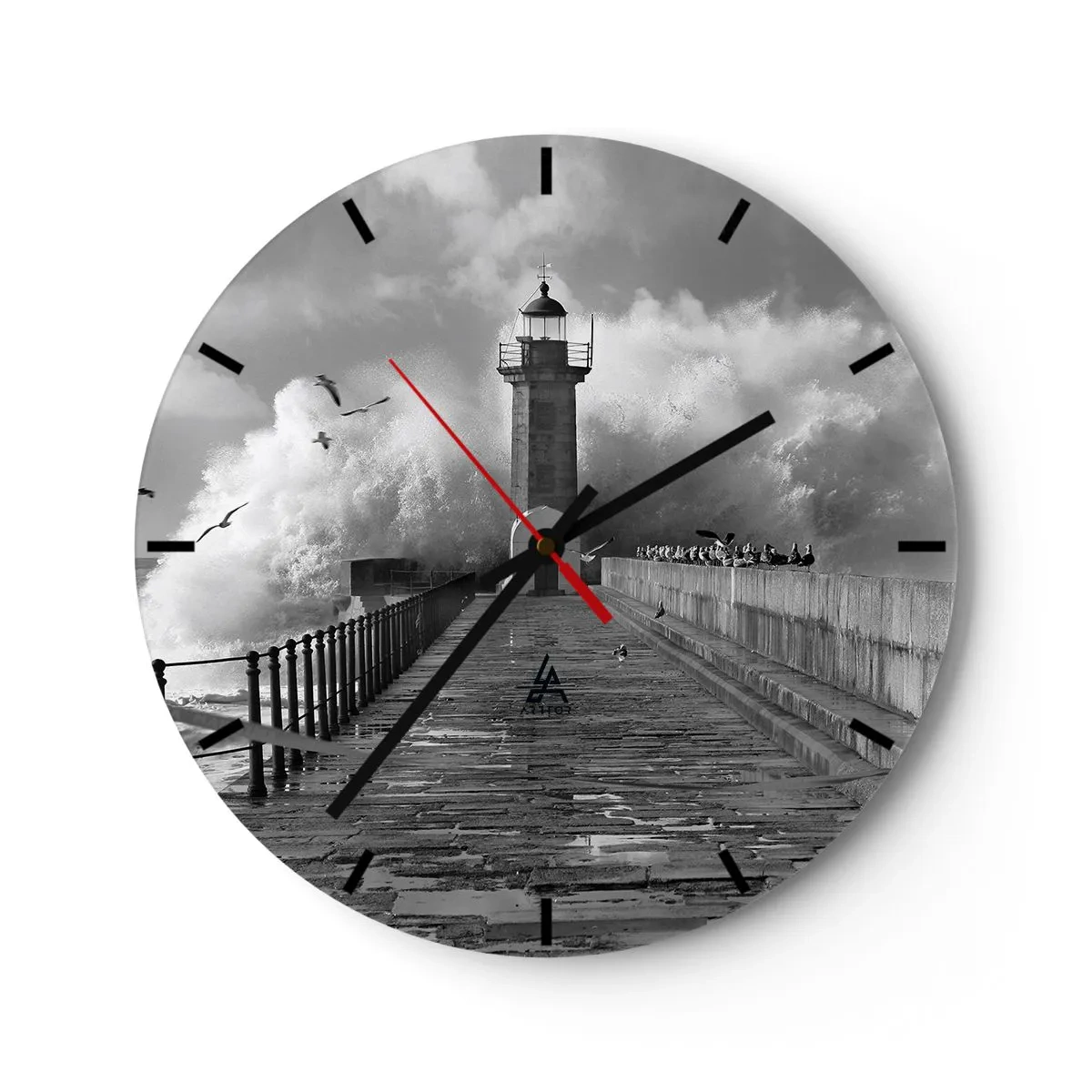 Wandklok - Klok - Onbevreesd - 40x40 cm