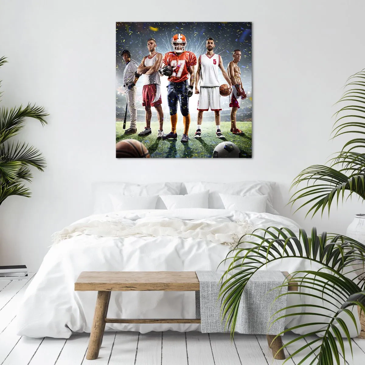 Schilderen op canvas - Veldgladiatoren - 70x70 cm