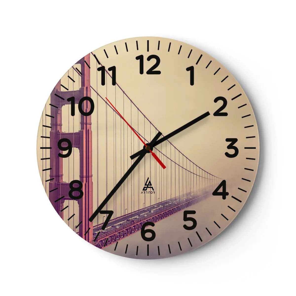 Wandklok - Klok - Tussen hemel en aarde - 40x40 cm