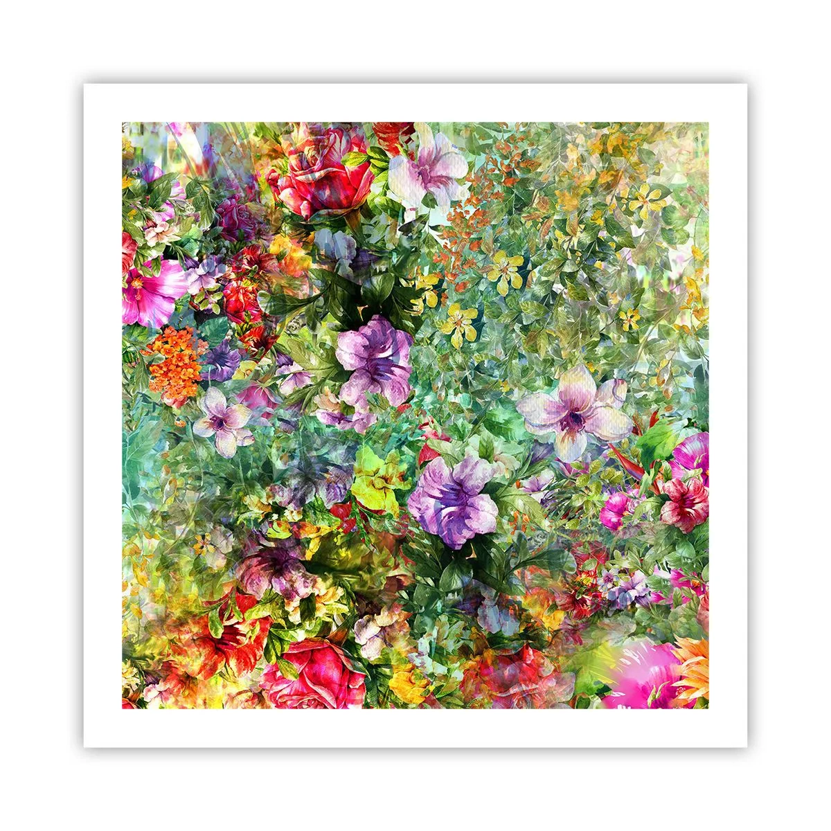 Poster - In bloemen voor verderf - 60x60 cm