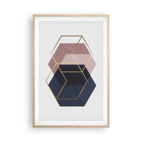 Een poster in een licht eiken lijst - De kracht van eenvoud - 61x91 cm