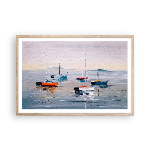 Een poster in een licht eiken lijst - Een welverdiende rust - 91x61 cm