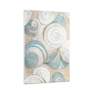 Schilderen op glas - Wat zit er in de schelp? - 80x120 cm