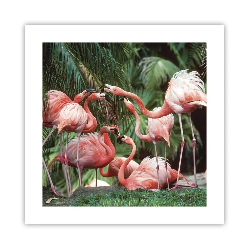 Poster - Middag roddels - 40x40 cm