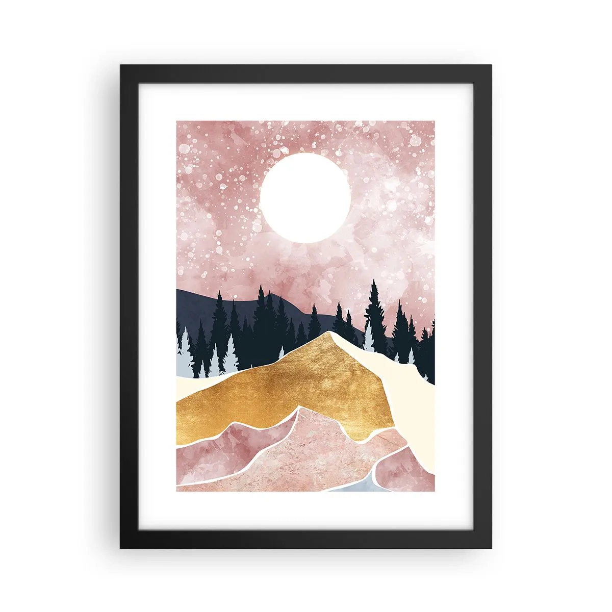 Poster in een zwarte lijst - Nachtwacht - 30x40 cm